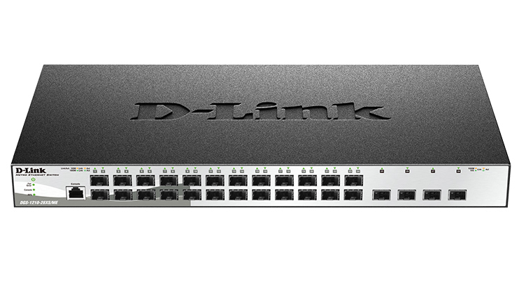 Коммутатор 24 1000MBPS SFP порта + 4 10G