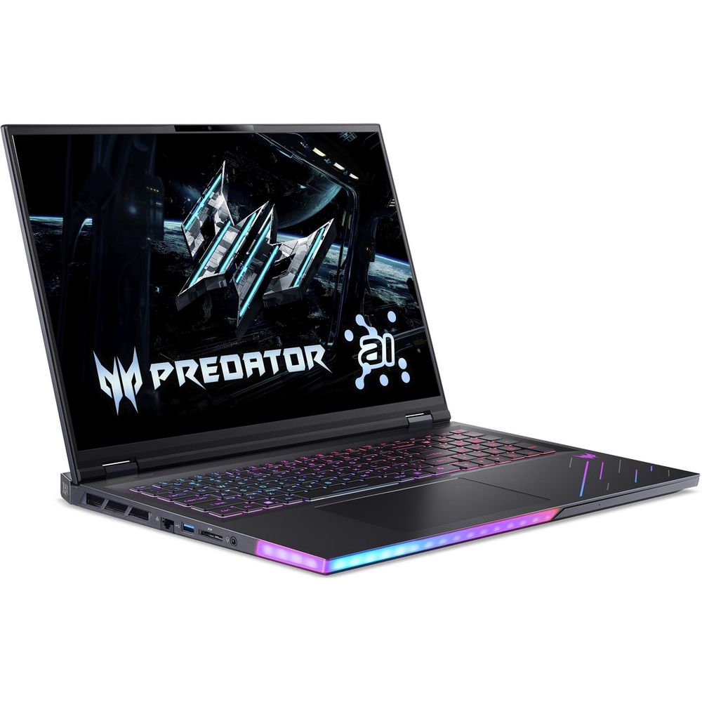 Ноутбук Acer Predator Helios 18 AI PH18-73-90A9 Intel Core Ultra 9 275HX/32Gb (2*16 D5)/SSD1Tb/RTX5090 24Gb (175W)/18"/IPS/WQUXGA/3840x2400/120Hz/NoOS/RJ-45/Black/3.5kg — изображение 6