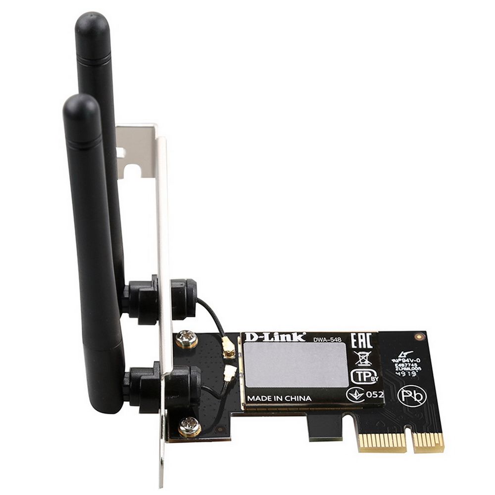 Адаптер беспроводной связи (Wi-Fi) D-Link DWA-548/10/C1A Беспроводной PCI Express адаптер N300 {10} — изображение 2