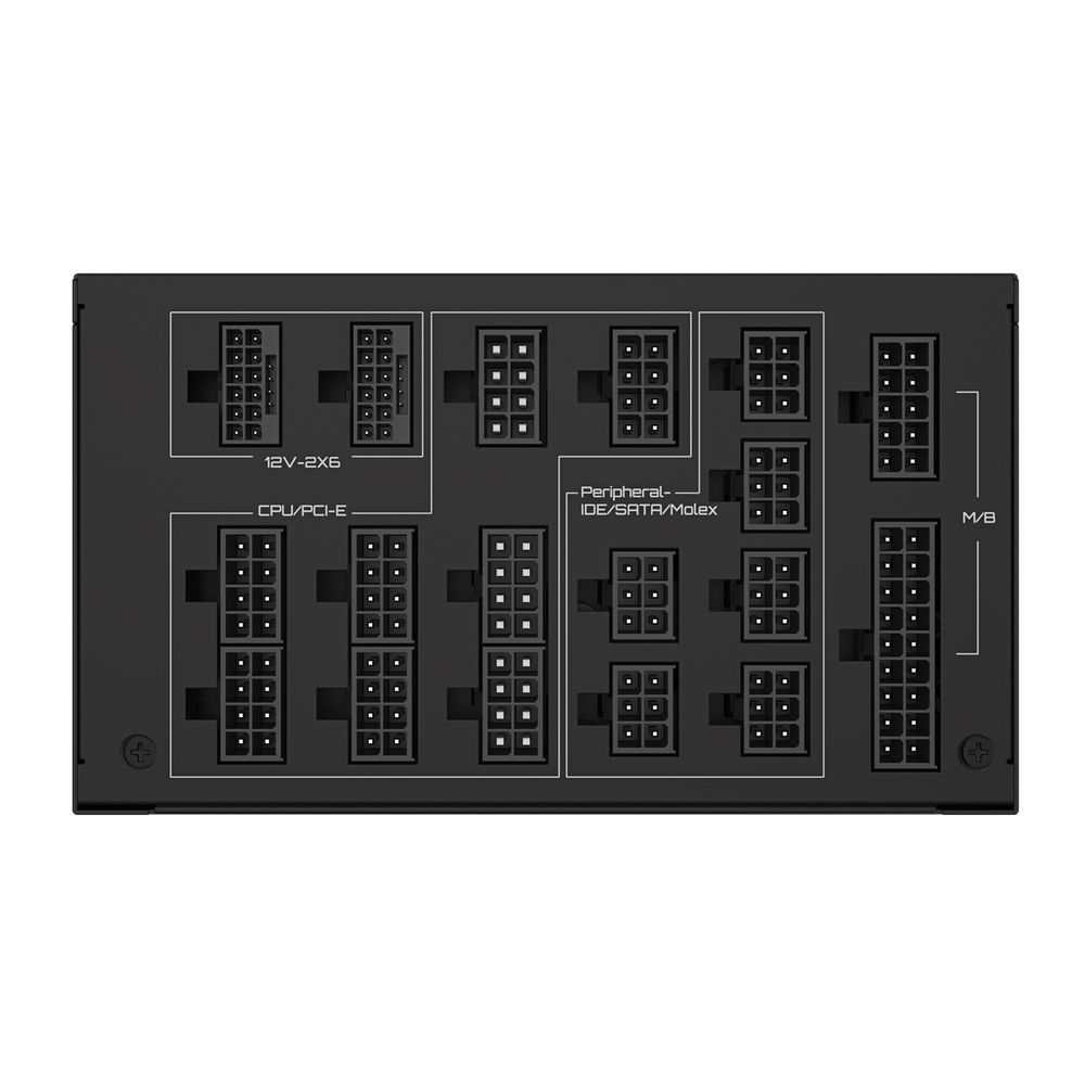 Блок питания ПК Gigabyte UD1600PM PG5 AI TOP 1600W, 80Plus, Platinum, Полностью модульный, PCIe Gen 5.0, ATX 3.1 compatible — изображение 4