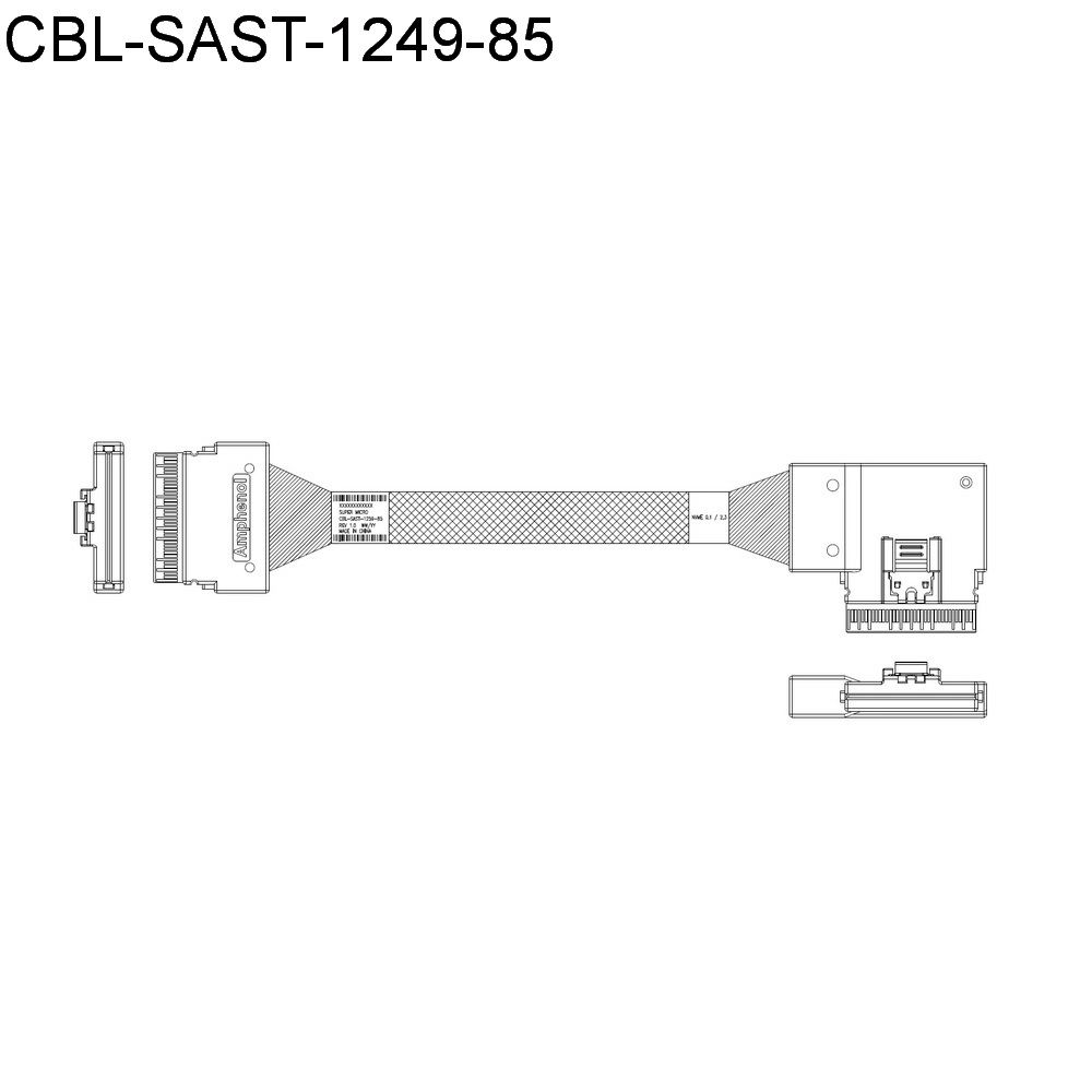Кабель SuperMicro CBL-KIT-220U-TNR-22N Cable Kit with 11 NVMe cables for X12 Ultra 220U-TNR — изображение 5