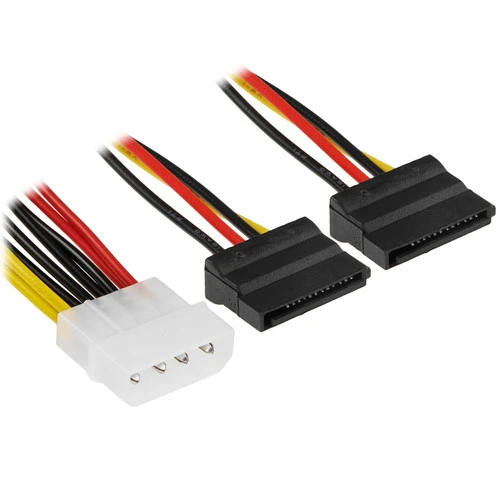 Кабель MOLEX (F)-2SATA (M) 0.2M 00-00027494 GOPOWER — изображение 4