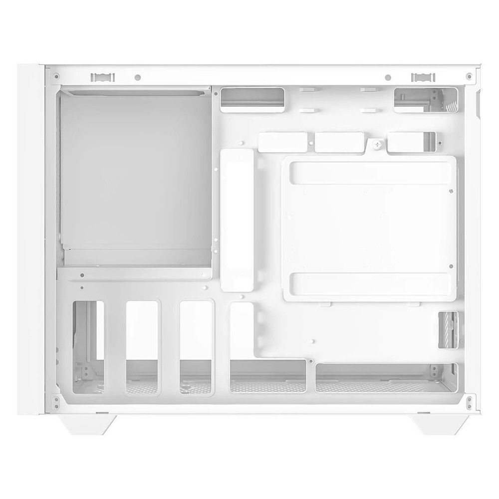 Корпус Case ID-Cooling FLOW 500 White mATX/win TG/ no fan/ Gen2 Type C/ CPU 180mm/ GPU 403mm/ no PSU — изображение 5