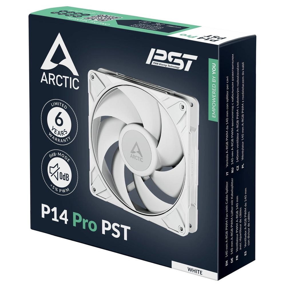 Вентилятор корпусной ARCTIC P14 Pro PST (White) - retail (ACFAN00317A) — изображение 6