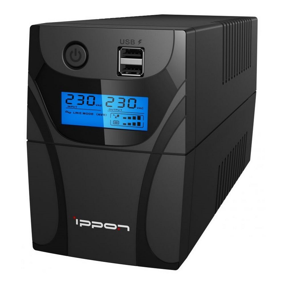 1030300 — Источник бесперебойного питания Ippon Back Power Pro II 600 Line-interactive 360W/600VA (805014) — изображение 2