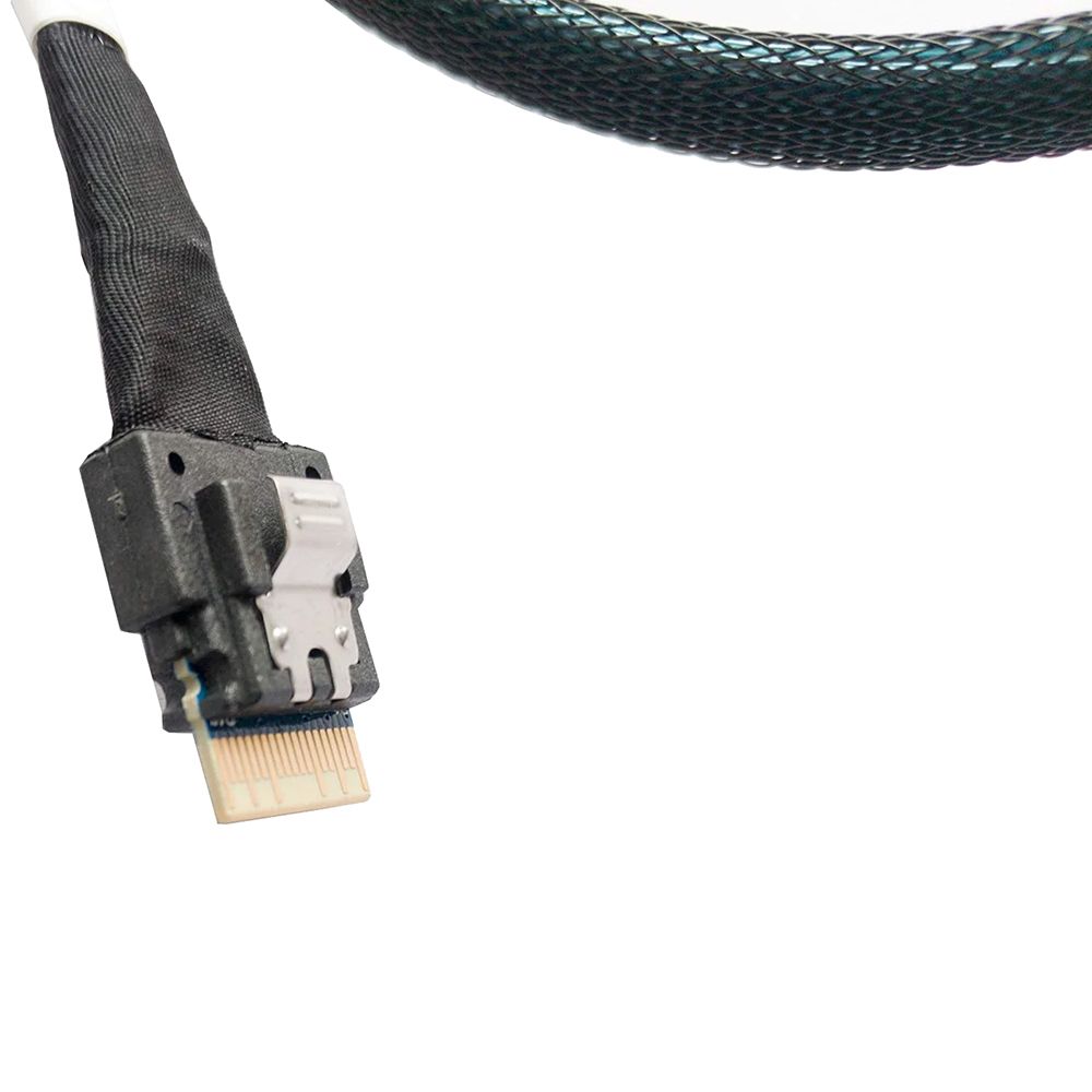 Кабель DiliVing DLSL38-1067 Slimline SASx4 (SFF8654) -to- HD MiniSAS x4 (SFF8643) PCIE 3.0, 85 Ohm, 100cm — изображение 6