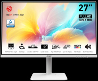 Монитор MSI 27" Modern MD2712PW, 16:9, IPS, FHD, 4ms, 300cd, 100Hz, HDMI, USB-C, SPK, HAS