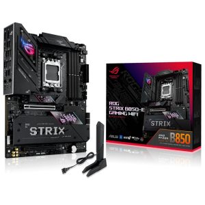 Материнская плата ASUS ROG STRIX B850-E GAMING WIFI AM5 ATX 4xDDR5 2xPCIEx16 5xM.2 2хUSB-C DP HDMI 5GLAN Wi-Fi 7