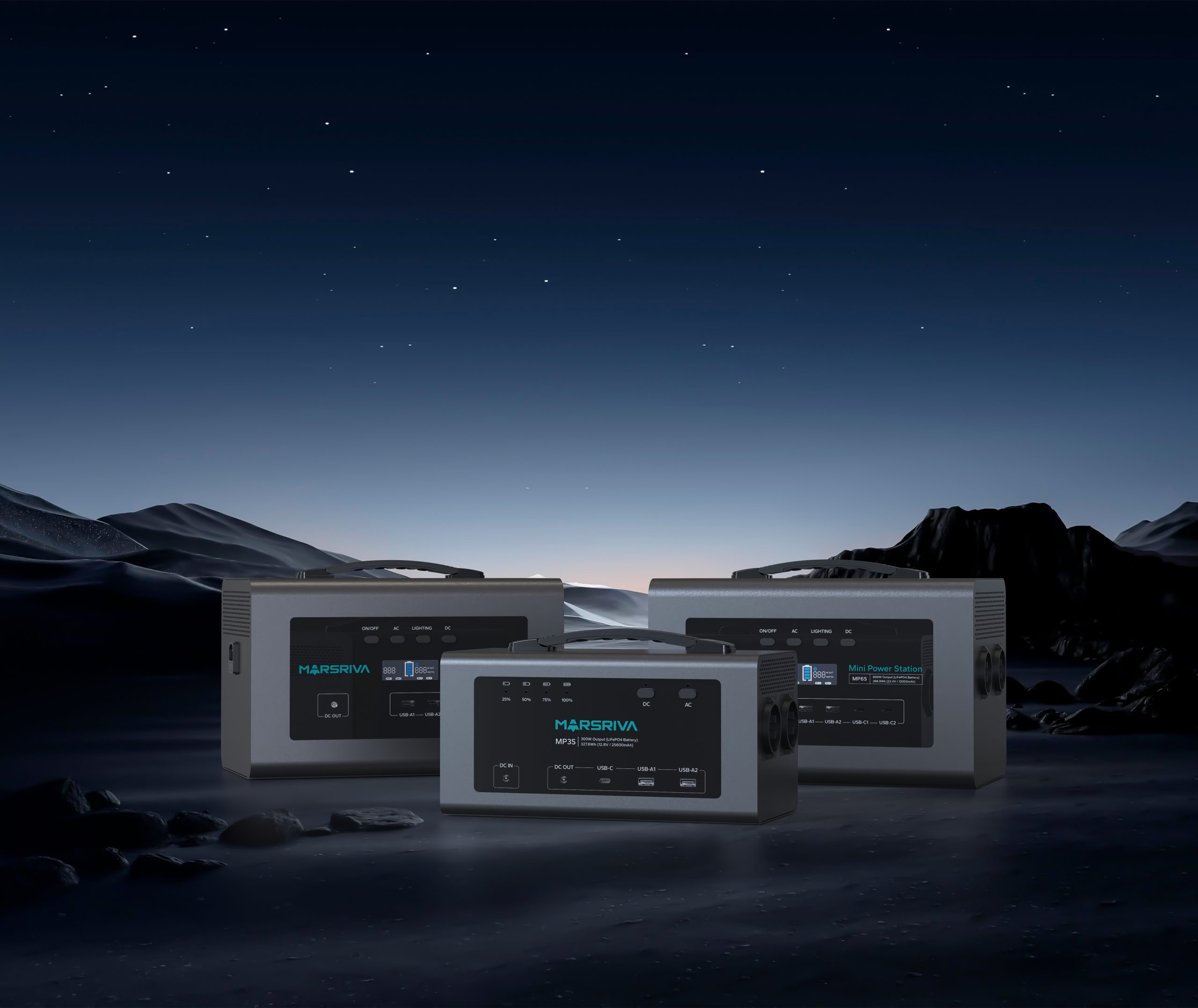 MP3S — Портативная электростанция, 300Вт, 268.8Вт*ч, LifePO4, MARSRIVA — изображение 8