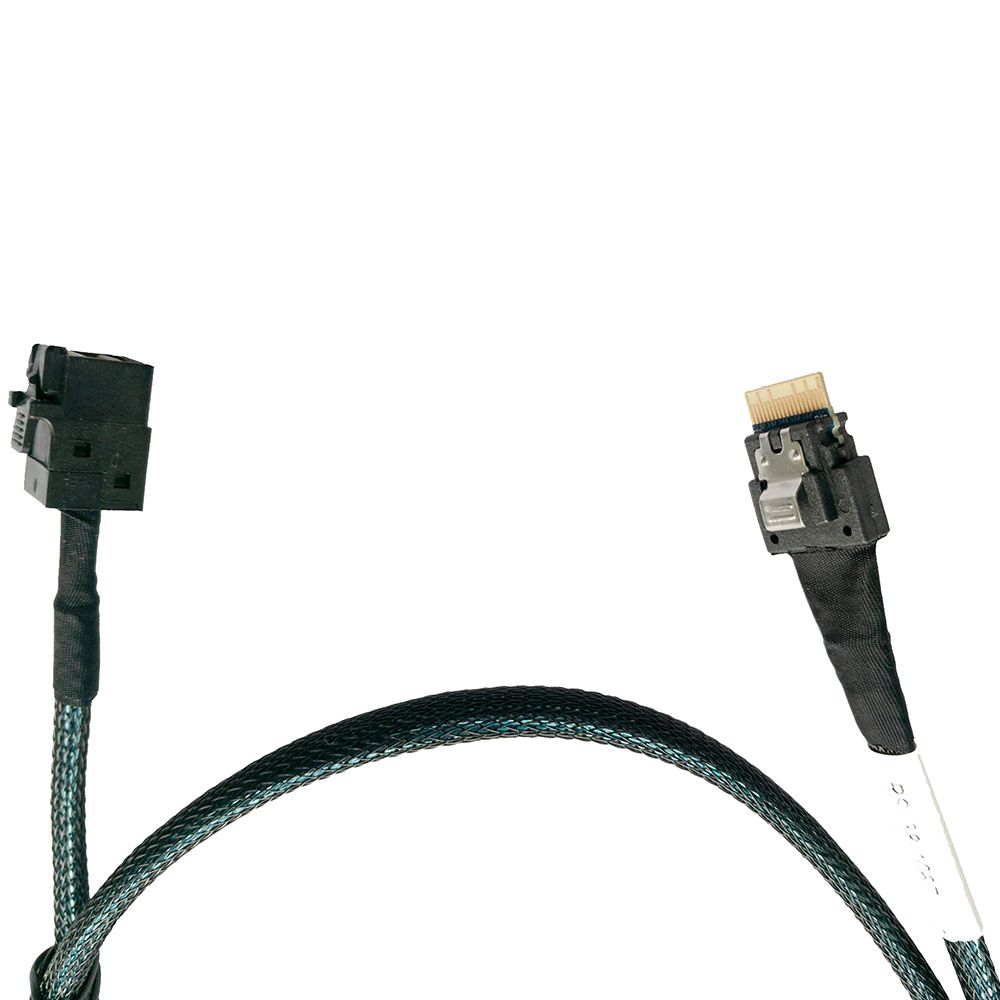 Кабель DiliVing DLSL38-1067 Slimline SASx4 (SFF8654) -to- HD MiniSAS x4 (SFF8643) PCIE 3.0, 85 Ohm, 100cm — изображение 3