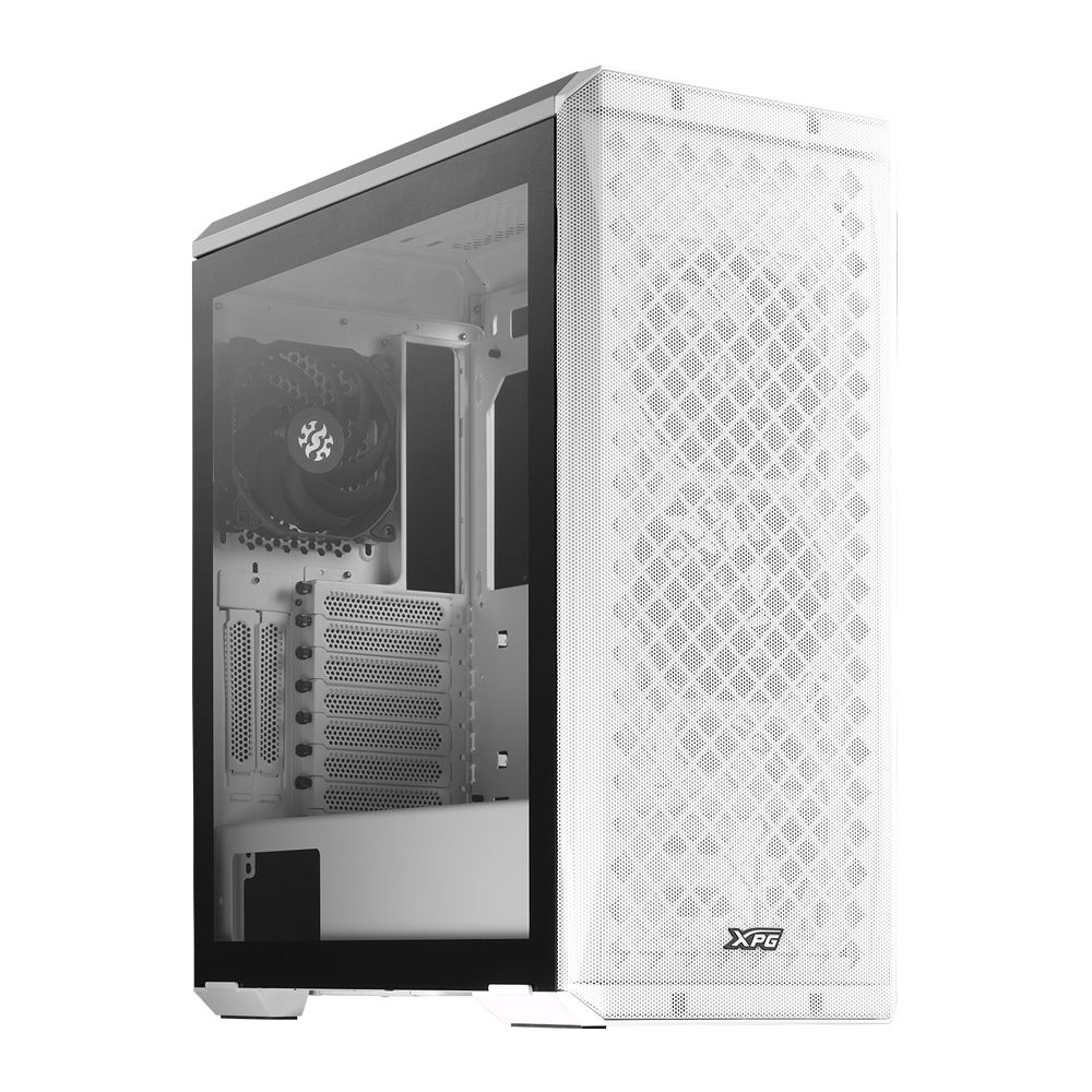 Корпус для ПК XPG Bad Pack DEFENDER WHITE (DEFENDER-WHCWW) (Midi-Tower, белый, TG, 120mm fan*3) bp — изображение 3
