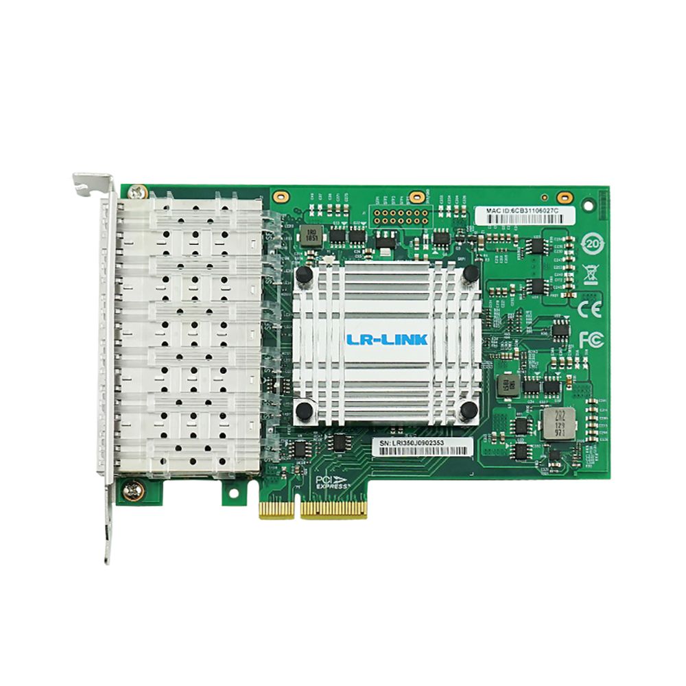 Сетевой адаптер Lr-Link LRES1006PF-6SFP PCIe x4 1G Six Port NIC Card — изображение 3