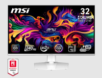 Монитор MSI 31,5" MPG 321URXW QD-OLED, 16:9, QD-OLED, UHD, 0,03ms, 250cd, 240Hz, HDMI, DP, USB, USB-C, HAS