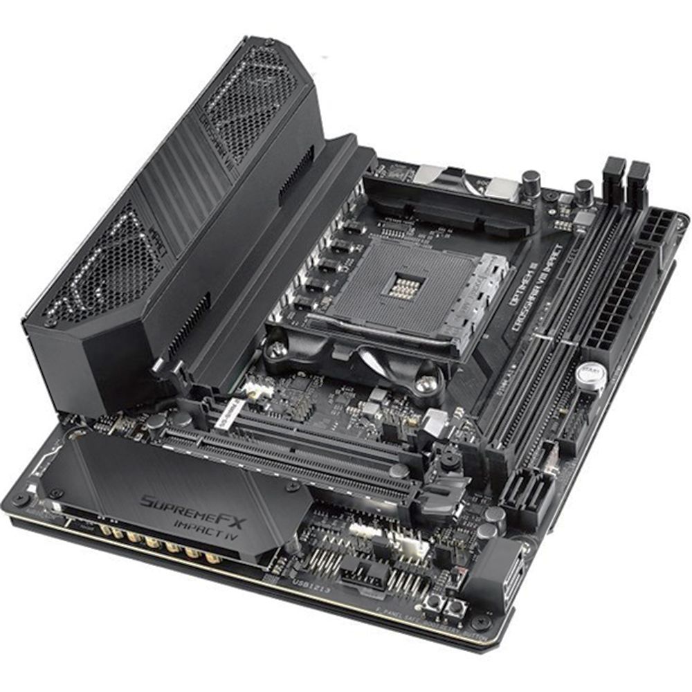 Материнская плата ASUS ROG CROSSHAIR VIII IMPACT X570 AM4 mini-DTX 2xDDR4 PCIEx16 2xM.2 USB-C GLAN Wi-Fi 6 {6} — изображение 5