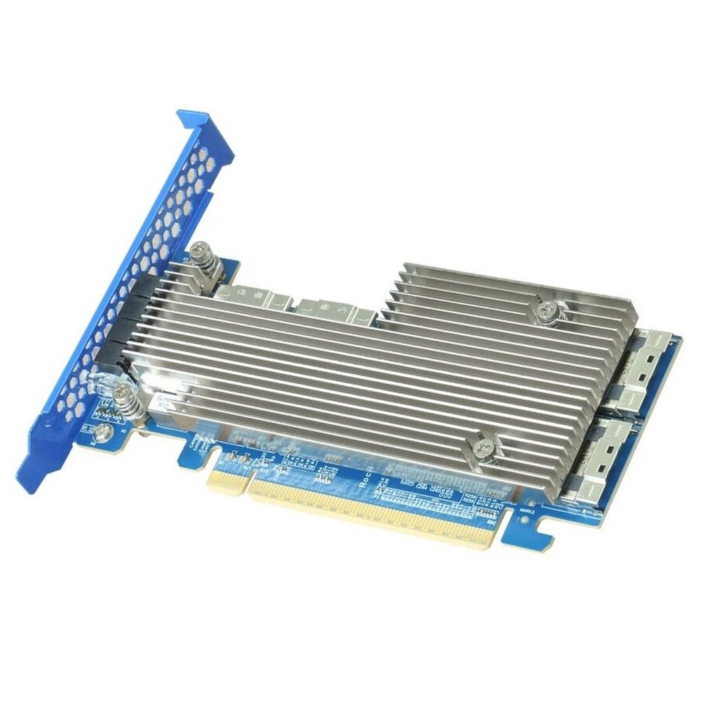 HBA-адаптер HighPoint Rocket 1528D, PCIe 4.0 x16, Ports: 4x SlimlineSAS (SFF-8654), LP — изображение 2