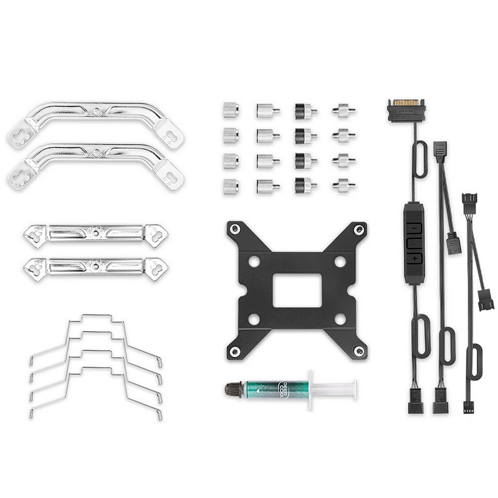 Вентилятор Deepcool AS500 PLUS RTL {6} (727071) (Height 164mm, 6mm x 5pcs, Fan 140mm*2, 500;1200RPM ±10%, < 29.2 dB(A), 4-pin PWM, TDP 220W, Screw, Socket AMD AM4, Intel LGA 2066/2011-v3/2011/1700/1200/115x) {8} — изображение 10