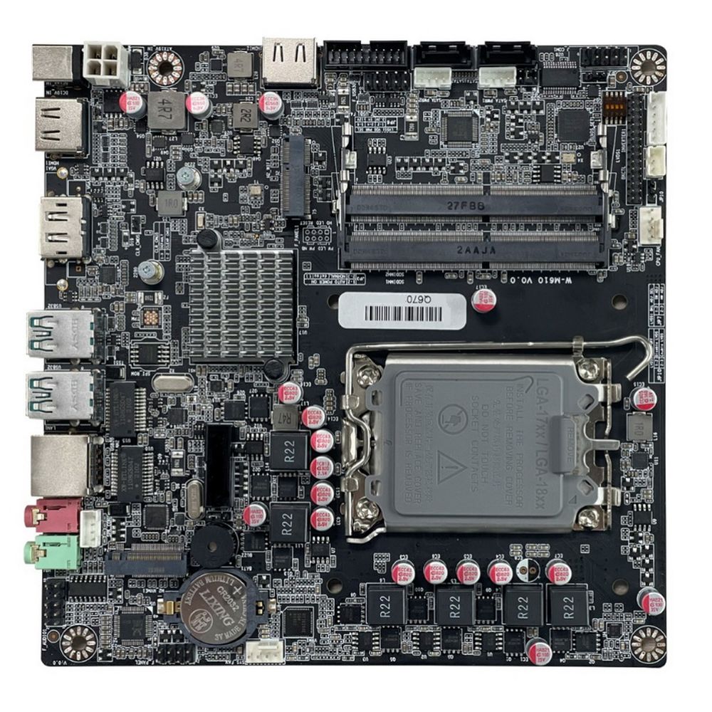 Платформа моноблока Prittec X24-Prittec H610 MB/WiFi+Bt/5M Camera/HDMI+DP/USB 3+Type C+SD/Regular stand/White/120W — изображение 7