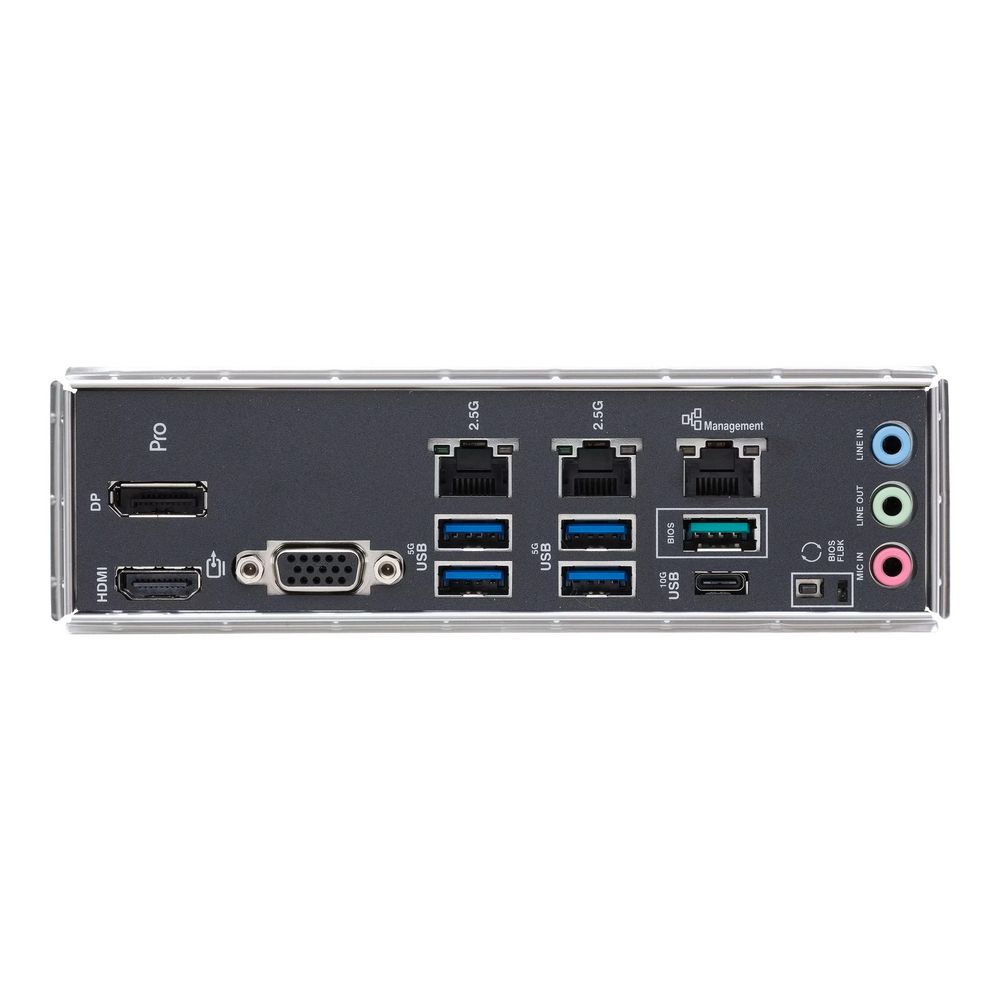 Материнская плата ASUS PRO WS W680M-ACE SE LGA1700 mATX 4xDDR5 PCIEx16 PCIEx4 PCIEx1 2xM.2 USB-C DP HDMI VGA 2х2.5GLAN — изображение 5
