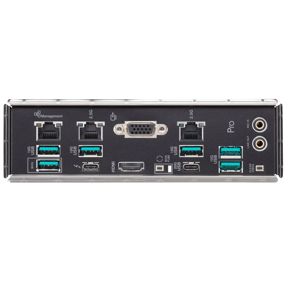 Материнская плата ASUS PRO WS W880-ACE SE LGA 1851 ATX 4xDDR5 3xPCIEx16 4xM.2 Thunderbolt USB-C HDMI VGA 2x2.5GLAN — изображение 6