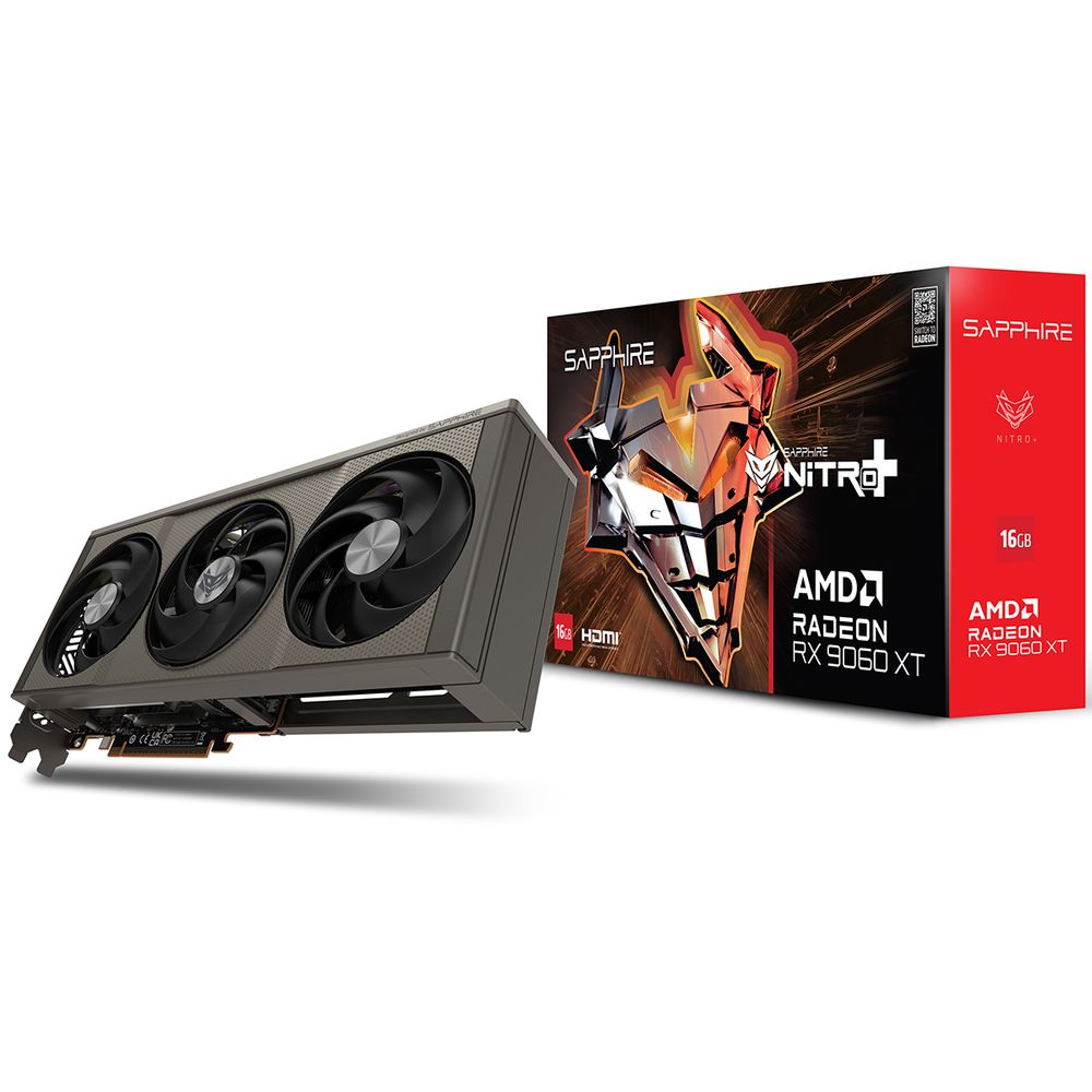 Видеокарта Sapphire RX9060XT NITRO+ OC 16GB GDDR6 128bit DP 2xHDIM 3FAN RTL — изображение 2