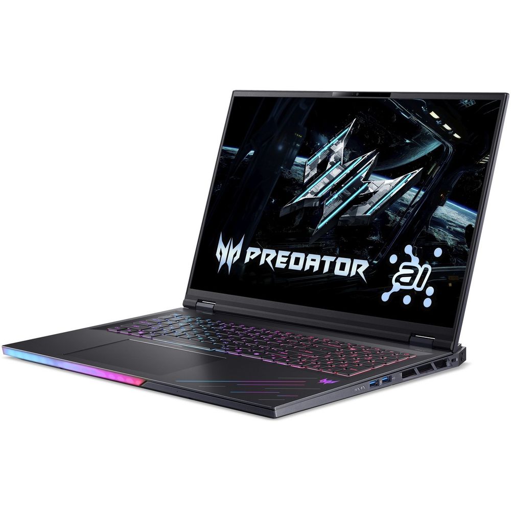 Ноутбук Acer Predator Helios 18 AI PH18-73-90A9 Intel Core Ultra 9 275HX/32Gb (2*16 D5)/SSD1Tb/RTX5090 24Gb (175W)/18"/IPS/WQUXGA/3840x2400/120Hz/NoOS/RJ-45/Black/3.5kg — изображение 13