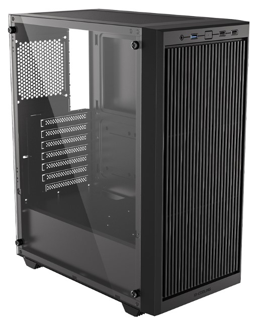 Корпус MIDITOWER WARE 310 ATX Micro-ATX Mini-ITX W/O PSU 2хUSB2.0+3.0+audio черный с окном ID-COOLING — изображение 2