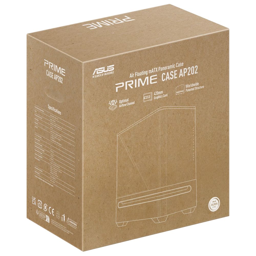 Корпус для ПК ASUS PRIME AP202 TG ARGB WHITE — изображение 20