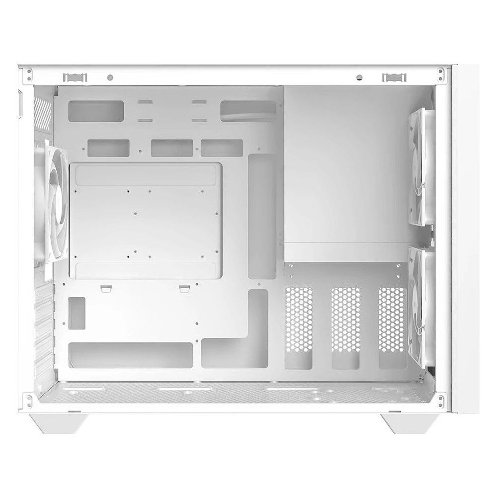 Корпус Case ID-Cooling FLOW 500 AIR White mATX/win TG/2 fans/Gen2 Type C/CPU 180mm/GPU 403mm/ no PSU — изображение 4