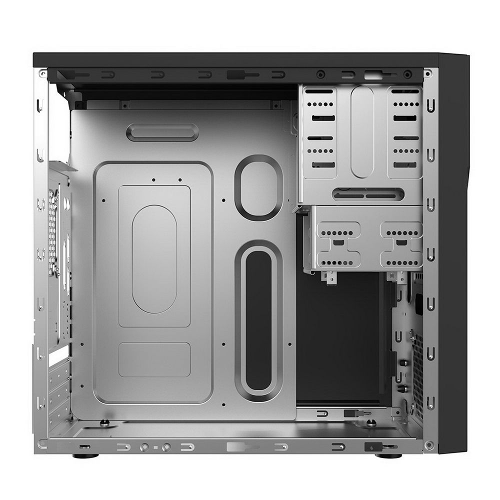 Корпус FoxLine Case Foxline FL–628-FZ450R-U32 |FL–628-FZ450R-U32| mATX case, black, w/PSU 450W 12cm, w/2xUSB2.0, w/2xUSB3.0 w/pwr cord, w/o FAN — изображение 4