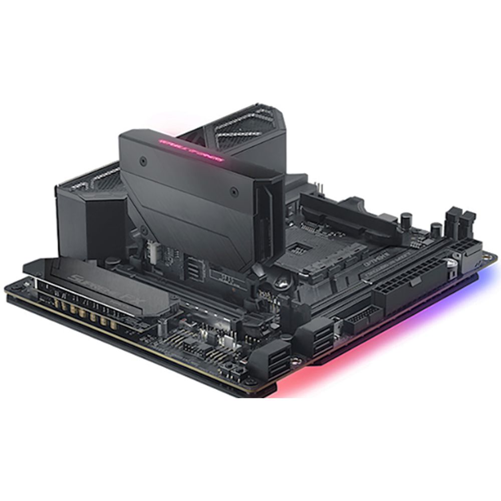 Материнская плата ASUS ROG CROSSHAIR VIII IMPACT X570 AM4 mini-DTX 2xDDR4 PCIEx16 2xM.2 USB-C GLAN Wi-Fi 6 {6} — изображение 3