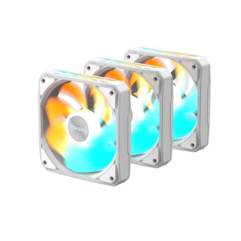 Вентилятор в корпус Gigabyte GBT EZRVSFAN1203 ICE 3X120mm ARGB FANs set. PWM, 3 Pin — изображение 6