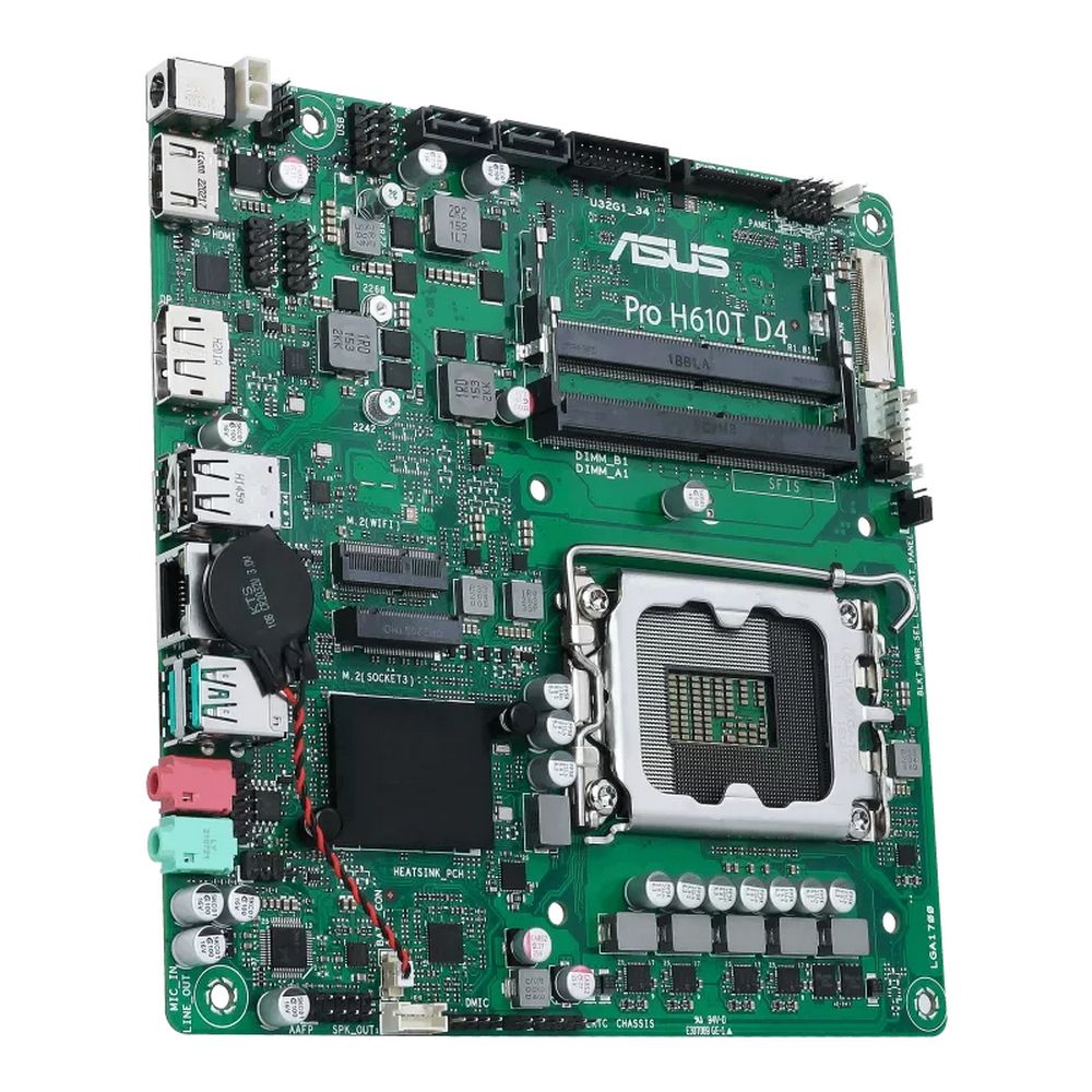 Материнская плата ASUS PRO H610T D4-CSM LGA1700 mini-ITX 2xDDR4 M.2 DP HDMI GLAN (679851) — изображение 3