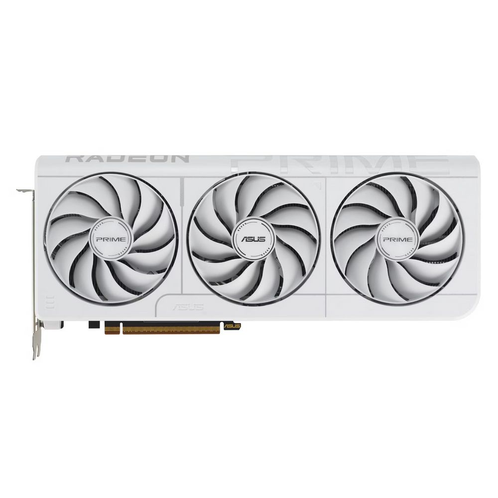 Видеокарта ASUS RX9070XT PRIME WHITE OC 16GB GDDR6 256bit 3xDP HDMI 3FAN RTL (PRIME-RX9070XT-O16G-WHITE) — изображение 3
