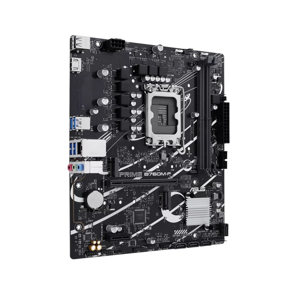 Материнская плата ASUS PRIME B760M-F LGA1700 mATX 2xDDR5 PCIEx16 PCIEx1 2xM.2 HDMI GLAN — изображение 3