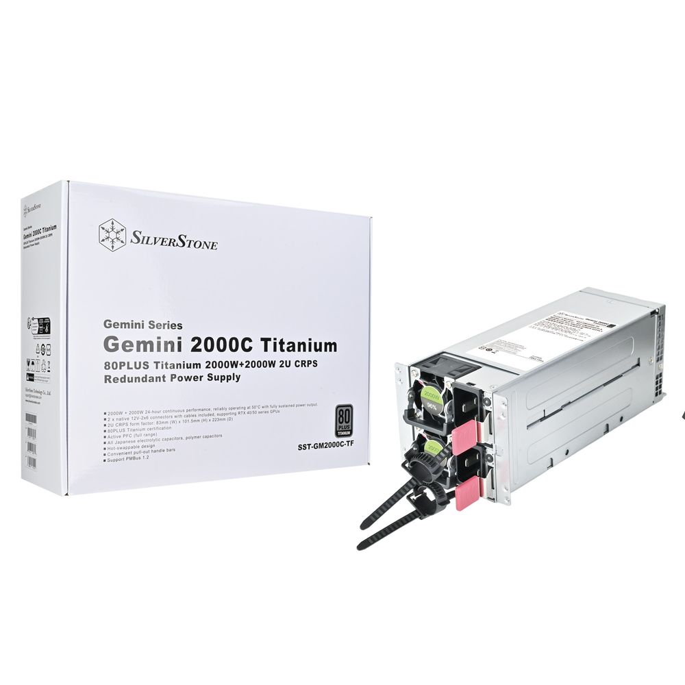 Блок питания серверный Silverstone SST-GM2000C-TF 2U CRPS Titanium 2000W+2000W, HS, PMBus 1.2, 82мм (Ш) x 101.5мм (В) x 210мм (Г), — изображение 8