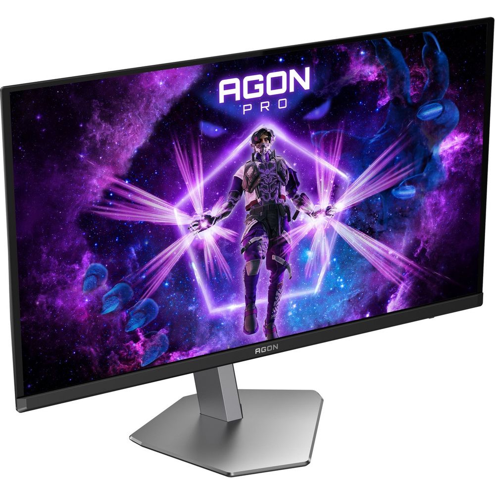 Монитор 26.5" AOC AGON AG276UZD QD-OLED, 3840x2160, 240Hz, 0,03ms, 1000сd/m, 1500000:1, HDR10 | 2xHDMI(2.1), DP(2.1), Type-C(PD-65W), 4xUSB 3.2 | HAS, Pivot, Swivel, ExPSU, Speakers, Vesa 100, Black/Grey — изображение 3