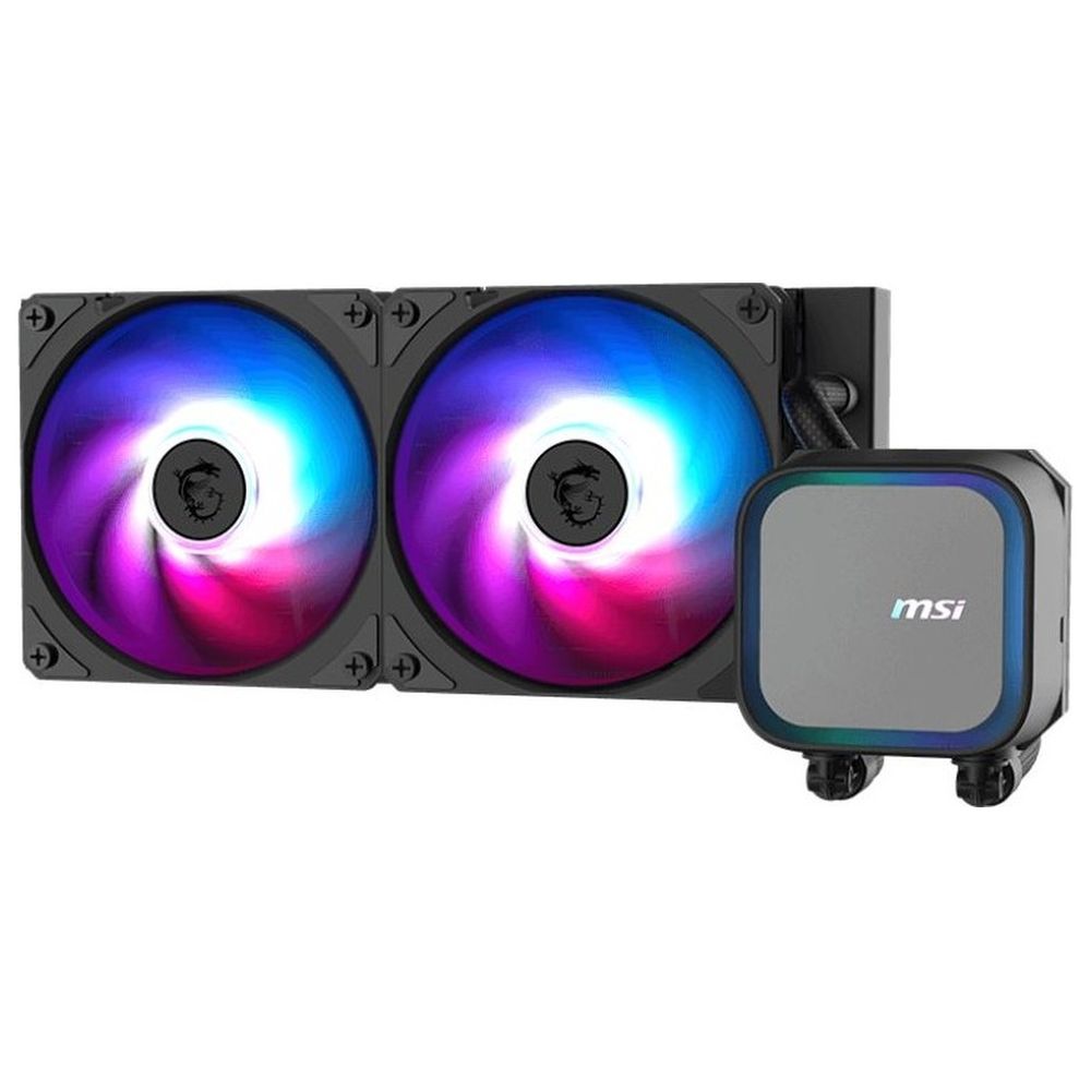 Жидкостная система охлаждения MSI MAG CORELIQUID A13 240 2x ARGB Fan, ARGB Block, — изображение 4