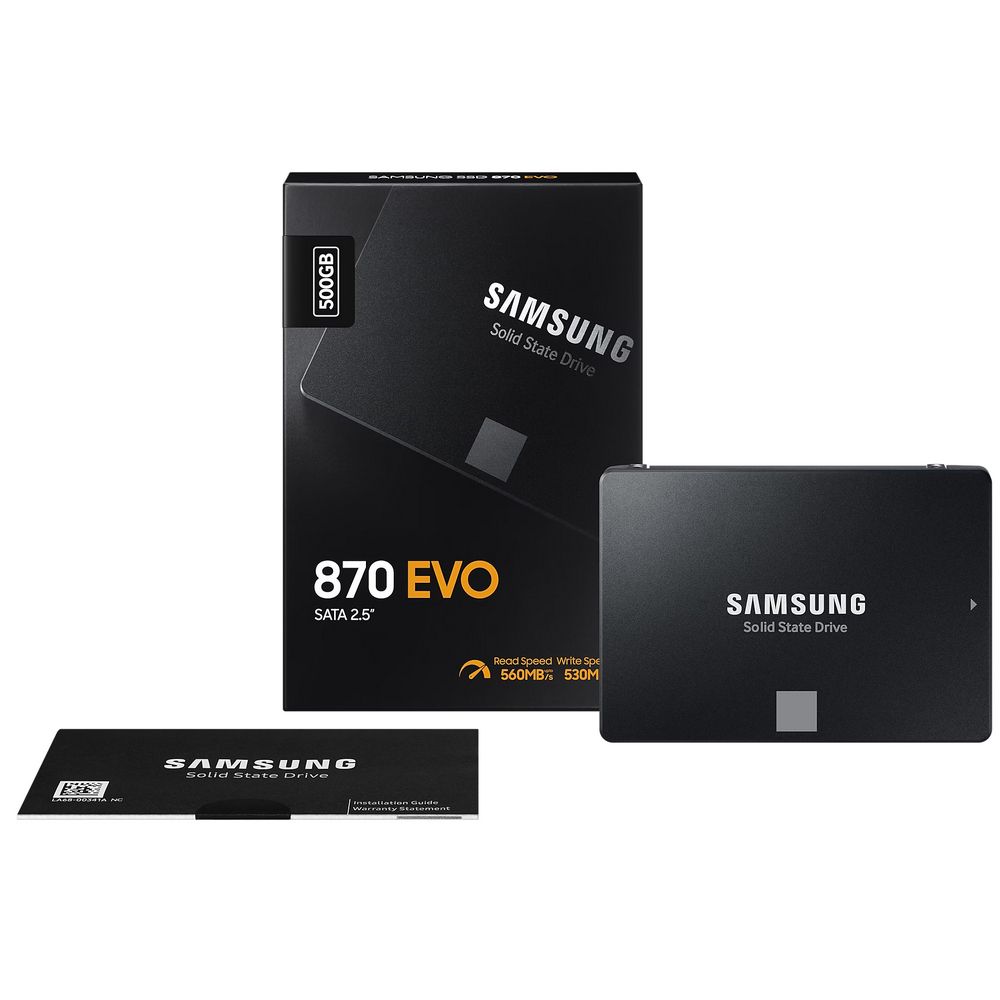 Твердотельный накопитель SSD Samsung 870 EVO MZ-77E500 500GB 2.5" Client SATA 6Gb/s, 560/530, MTBF 1.5M, 3D V-NAND TLC, 512MB, 300TBW, 0,33DWPD, RTL (545924) — изображение 7