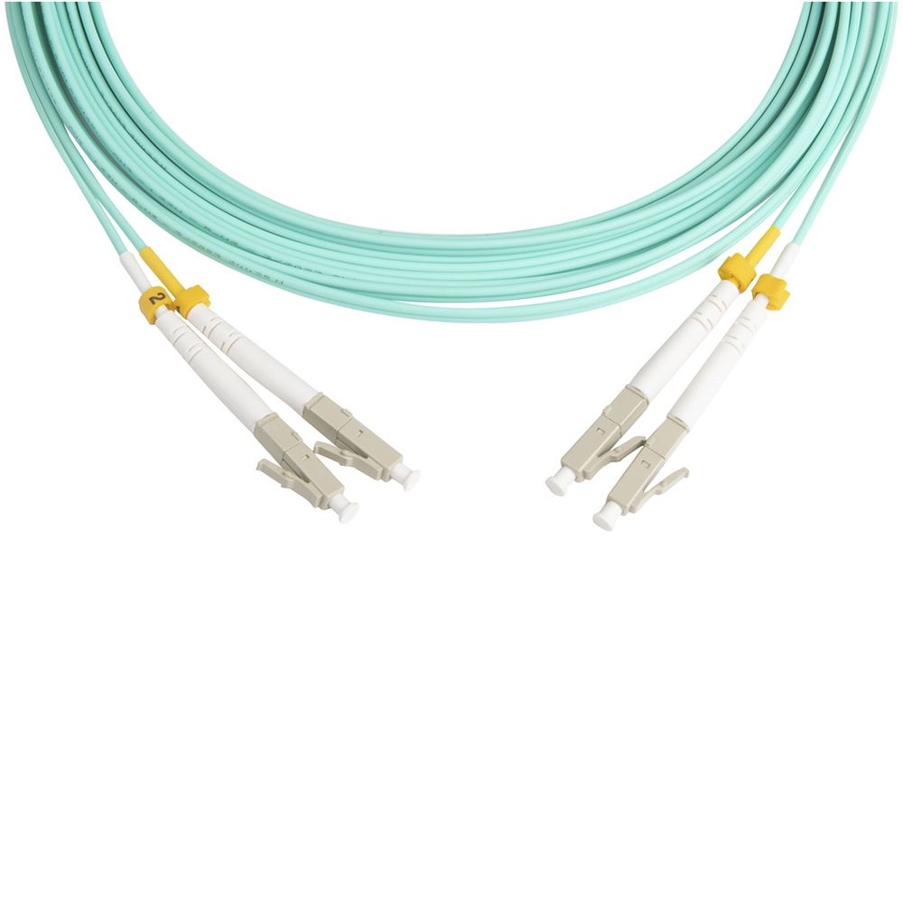 Кабель оптический Hyperline FC-D2-503-LC/PR-SC/PR-H-5M-LSZH-BK Патч-корд волоконно-оптический (шнур) MM 50/125(OM3), LC-SC, duplex, 10G, LSZH, 5м, черный — изображение 2
