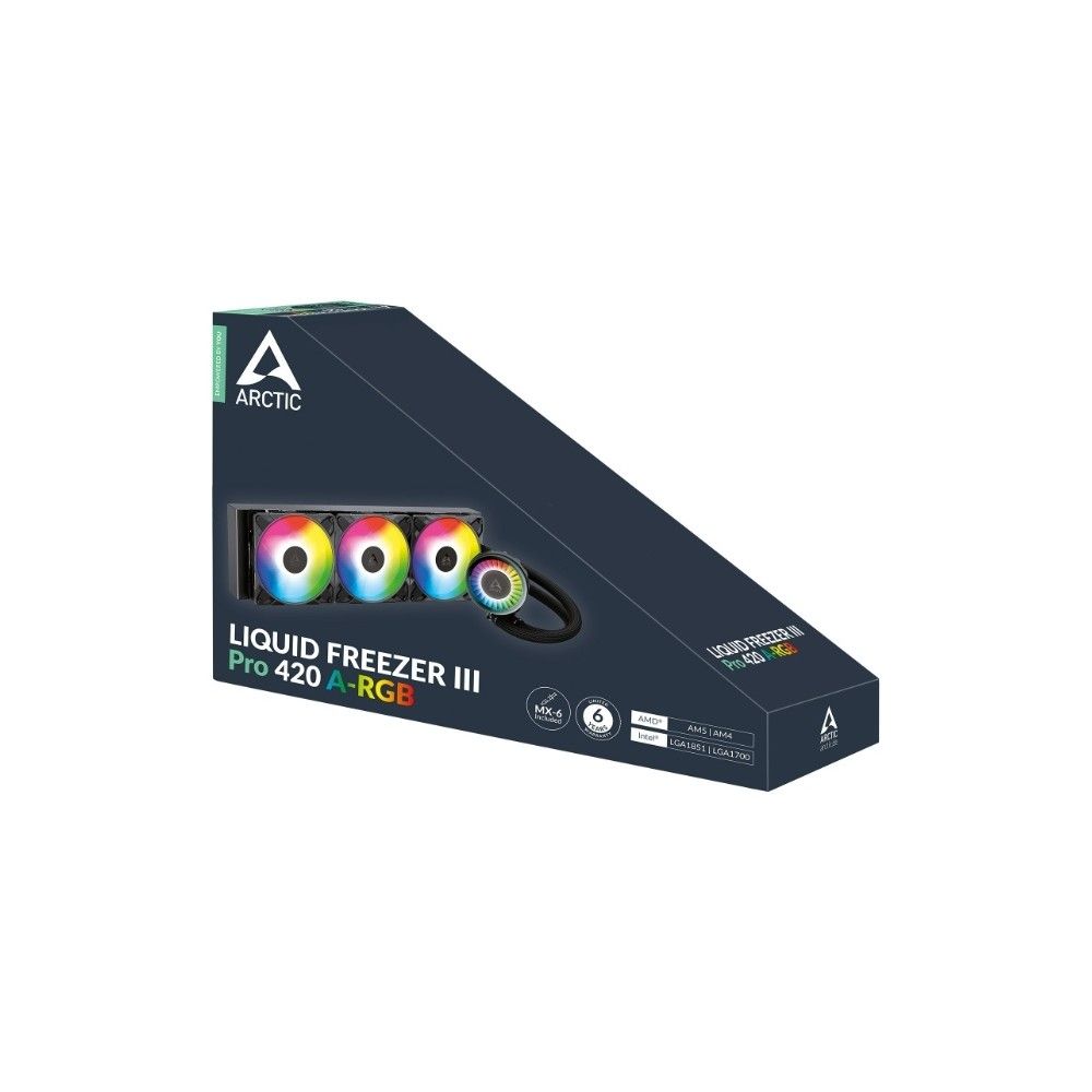 Жидкостная система охлаждения Arctic Cooling Liquid Freezer III Pro 420 A-RGB Multi Compatible All-In-One CPU Water Cooler (ACFRE00185A) — изображение 7