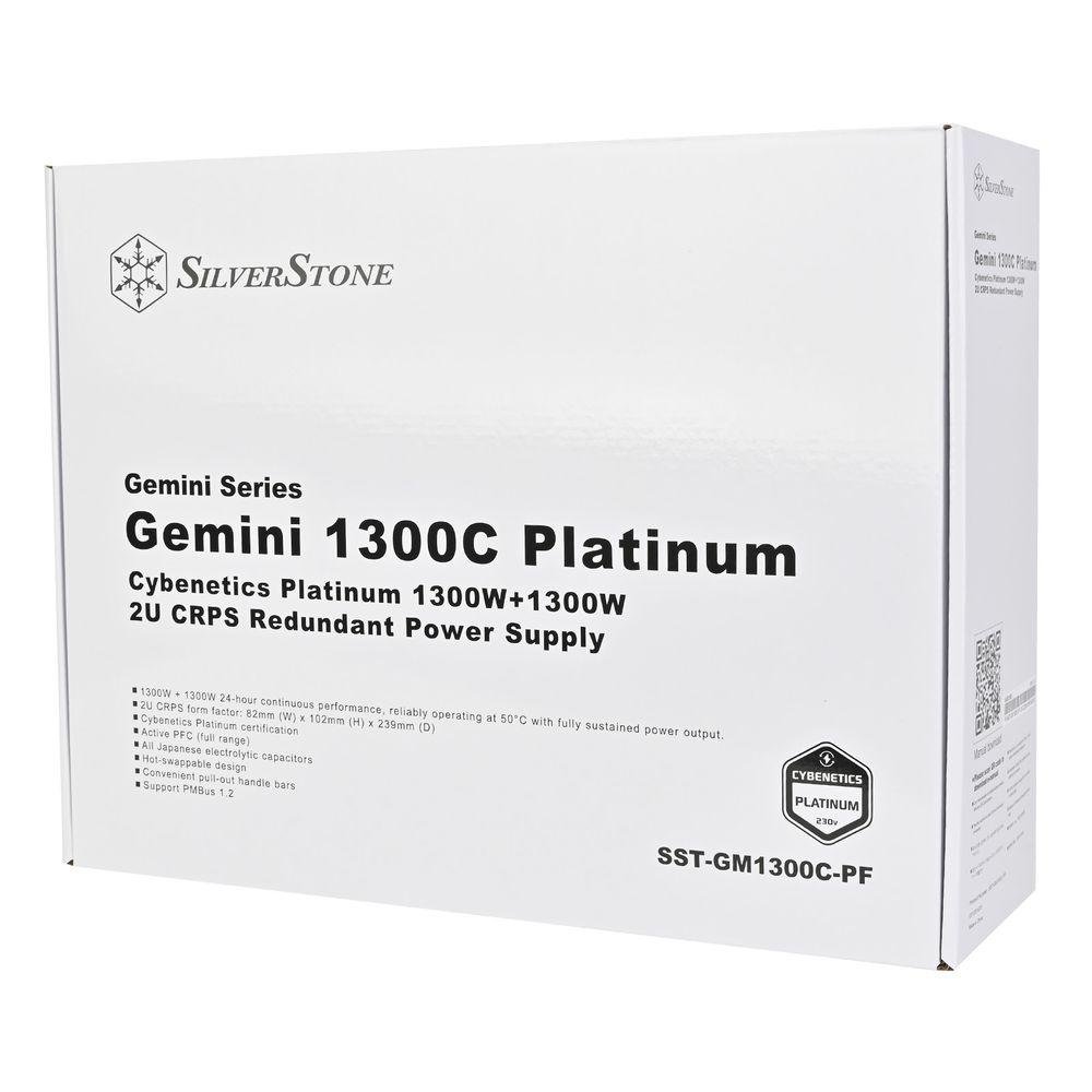 Блок питания серверный Silverstone ST-GM1300C-PF 2U CRPS Titanium 1300W+1300W, HS, PMBus 1.2, 82mm (W) x 102mm (H) x 239mm (D) — изображение 16