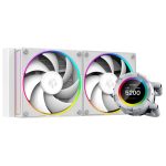 Вентилятор ID-Cooling SL240 WHITE  /LCD SCREEN /300W /all Intel /all AMD