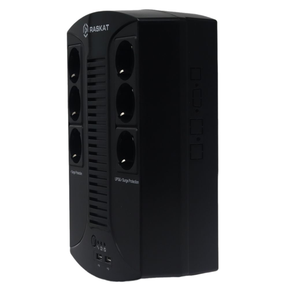 Источник бесперебойного питания ИБП Raskat VS-850VA 850VA, 510Вт, 6хCEE 7 — изображение 4