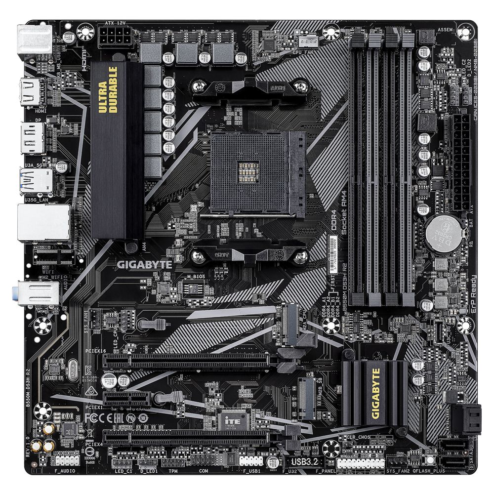 Материнская плата Gigabyte B550M DS3H R2, RTL — изображение 3