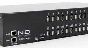 Концентратор сетевой USB, 32*USB 2.0, 2*10/100/1000 Base-T, 2 БП