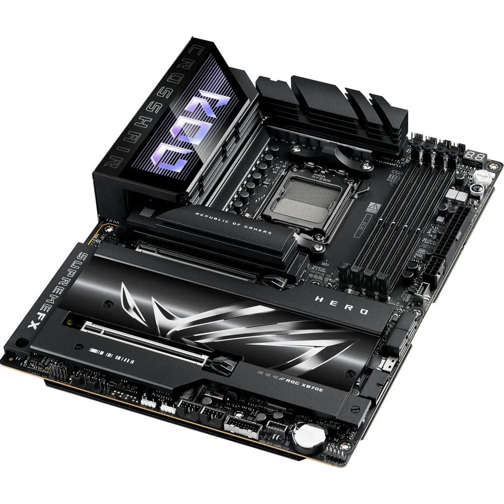 Материнская плата ASUS ROG CROSSHAIR X870E HERO AM5 ATX 4xDDR5 2xPCIEx16 5xM.2 4xUSB-C HDMI 2.5GLAN 5GLAN Wi-Fi 7 — изображение 9