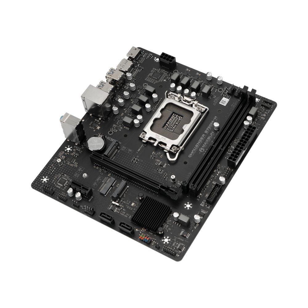 Материнская плата Maxsun MS-Challenger B760M-H B760, LGA1700, 2*DDR4, 1*PCIEx16, 1*PCIEx1, 2*M.2, 2*TypeC, 6*USB3.2Gen1, 4*USB2.0, 3*SATA3.0, 1G, DP, HDMI, M-ATX, RTL — изображение 5