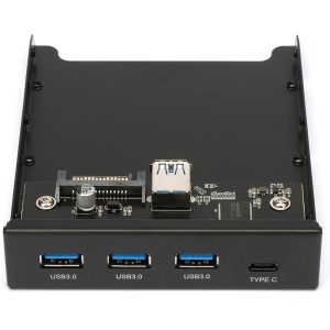 Адаптер Gembird Планка USB 3.0 на переднюю панель в отсек 3.5" 3xUSB-A 3.0 + 1xType-C