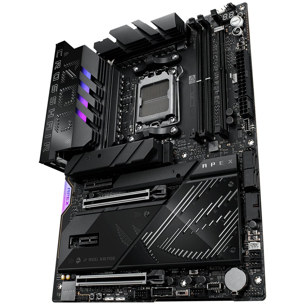 Материнская плата ASUS ROG CROSSHAIR X870E APEX AM5 ATX 2xDDR5 2xPCIEx16 PCIEx4 PCIEx1 5xM.2 3xUSB-C 5GLAN Wi-Fi 7 — изображение 9