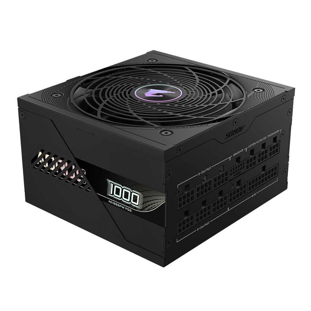 Блок питания ПК Gigabyte AE1000PM PG5 1000W, 80Plus, Platinum, Полностью модульный, PCIe Gen 5.1, ATX 3.0 compatible — изображение 5